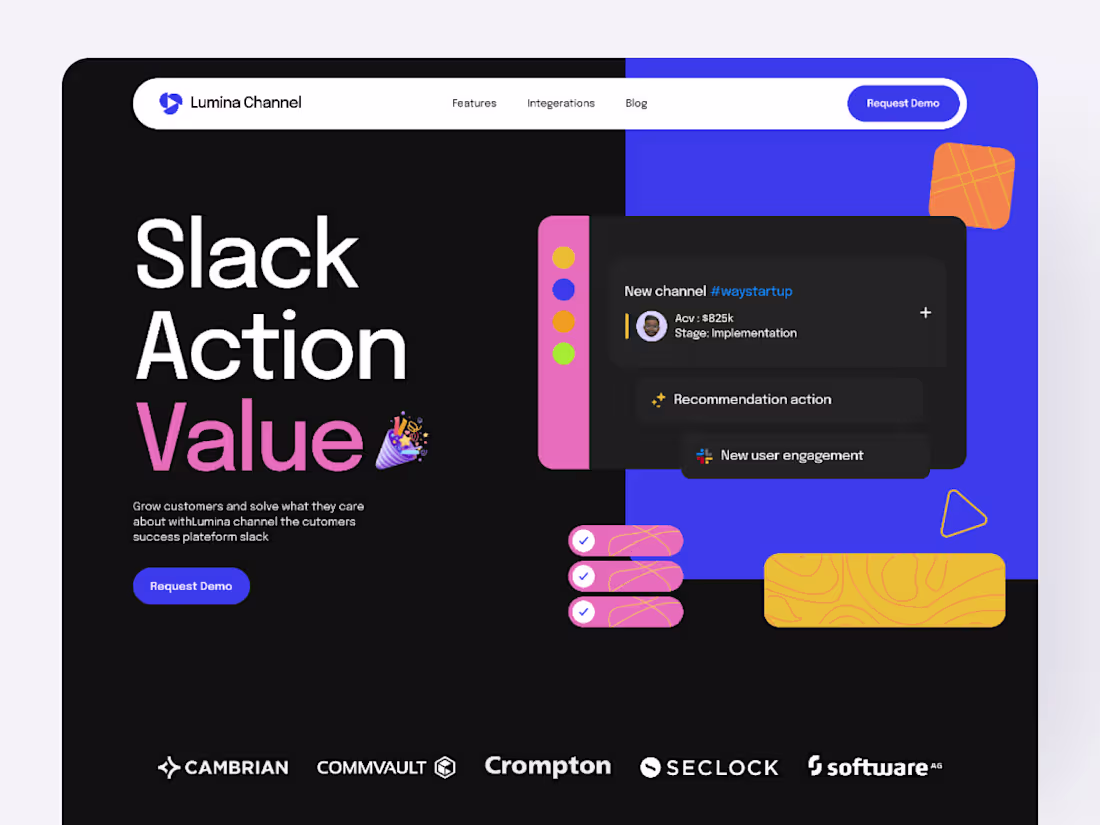 Cover image for Lumina Channel Website UI/UX