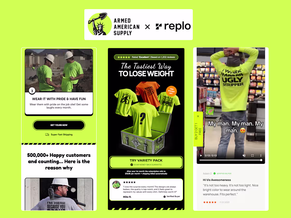 Cover image for Replo Landing Page Design - ArmedAmerican