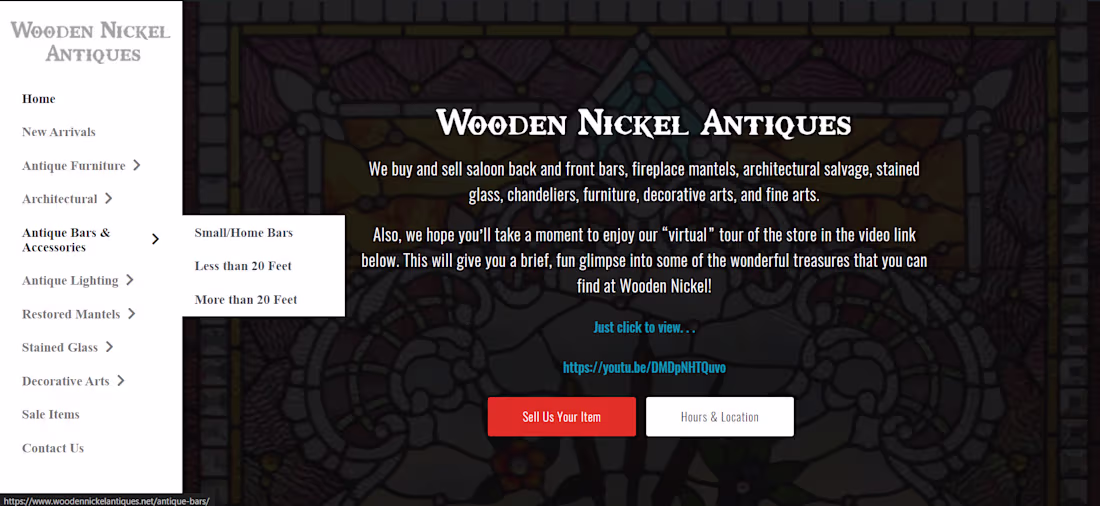 Cover image for Wooden Nickel Antiques is an