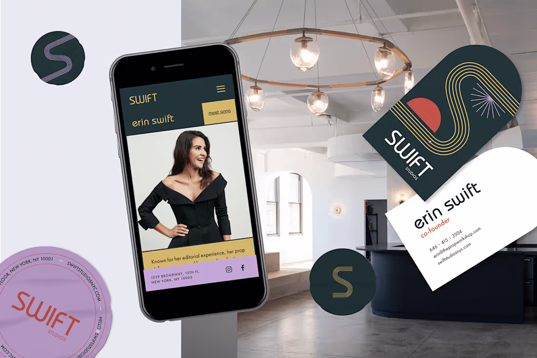 Cover image for Swift Studios Branding + Website Design