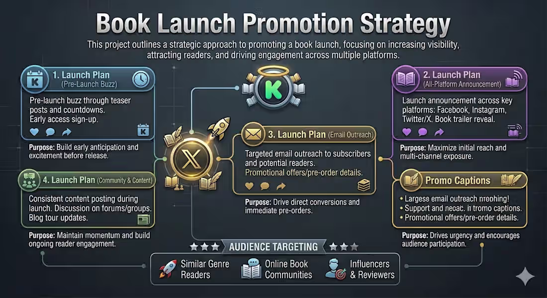Cover image for Book Launch Promotion Strategy
Description:
This project