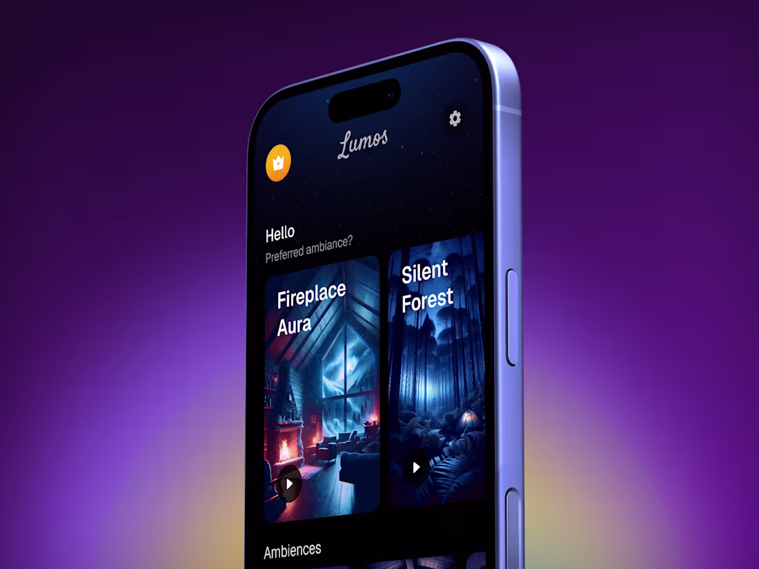Cover image for Lumos • Mobile App Design • UI UX