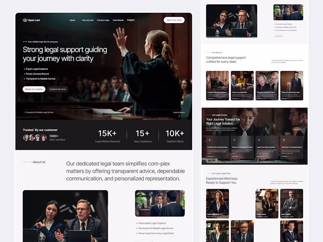 Cover image for Designed a modern Law Firm