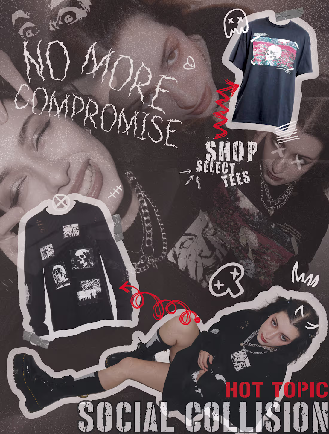 Cover image for Fake Advertising Campaign- Social Collision by Hot Topic