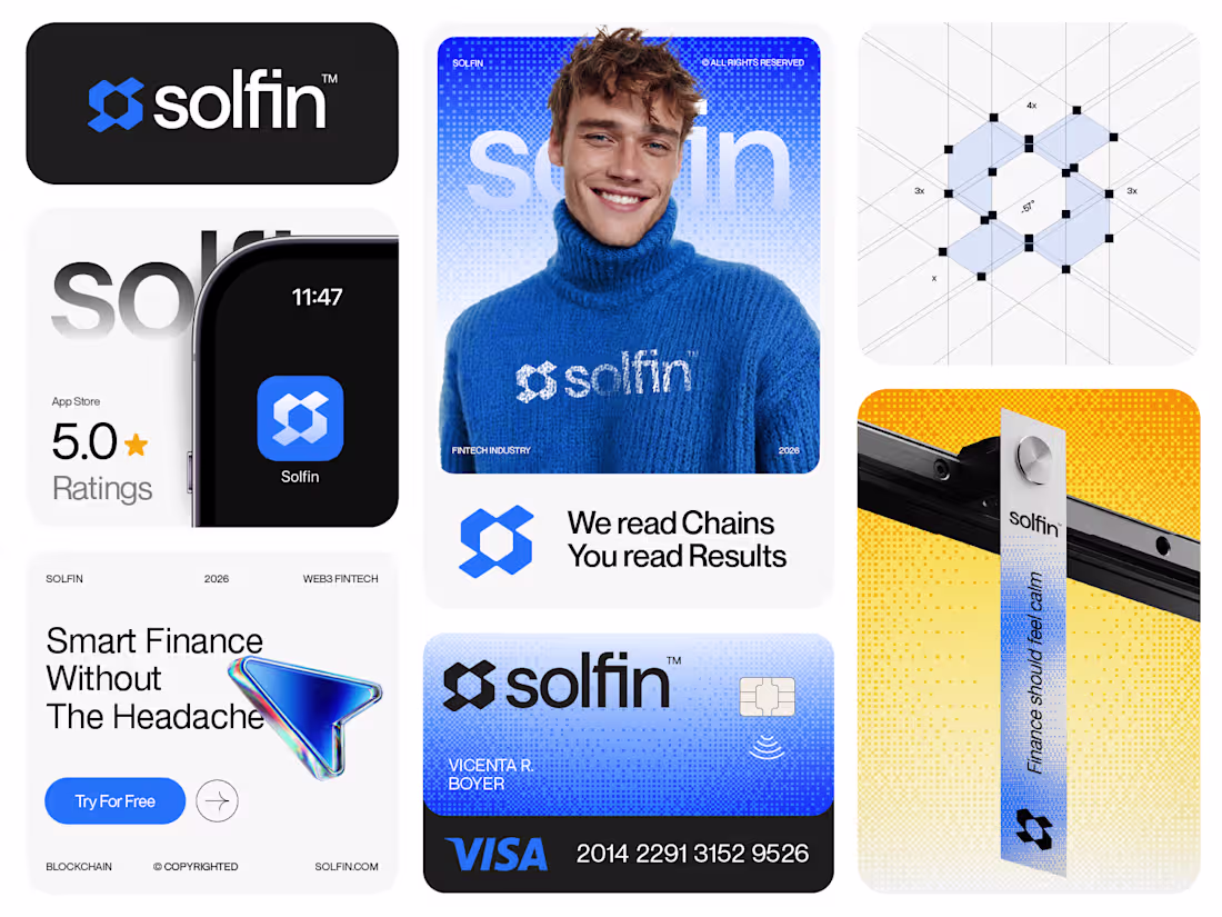 Cover image for Solfin™ Branding Case Study Solfin is a Web3 fintech platfor...