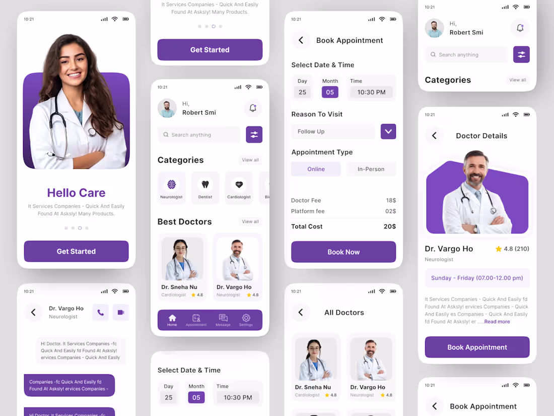 Cover image for Online Medical Service Mobile App