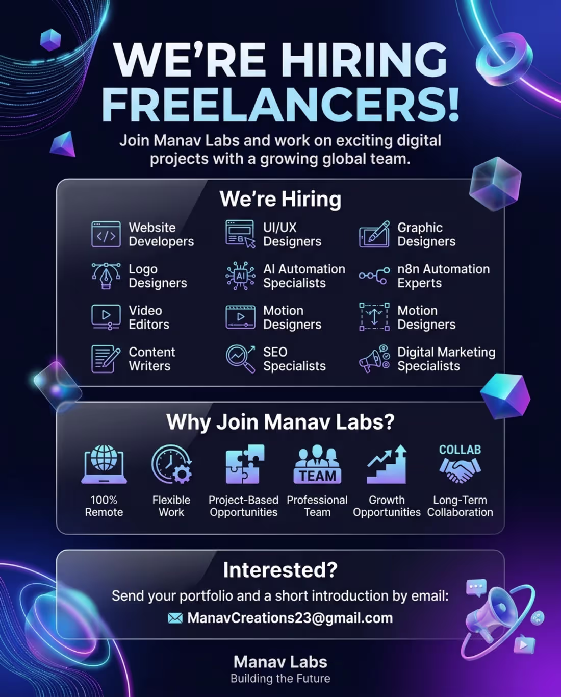 Cover image for I want a freelancer 