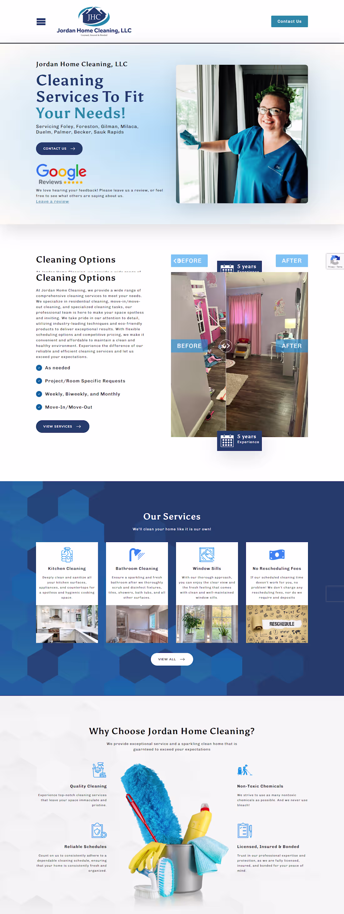 Cover image for Jordan's Cleaning Website