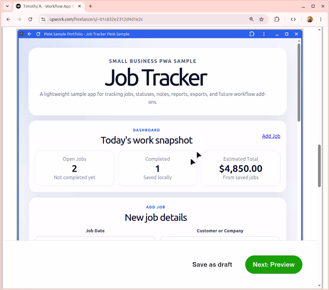 Cover image for https://timbone72-cc.github.io/pwa-sample-portfolio/ 