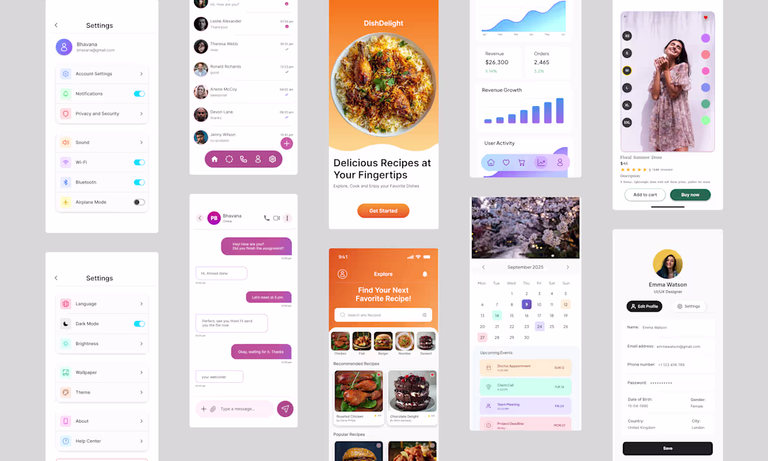 Cover image for Mobile App Designs
