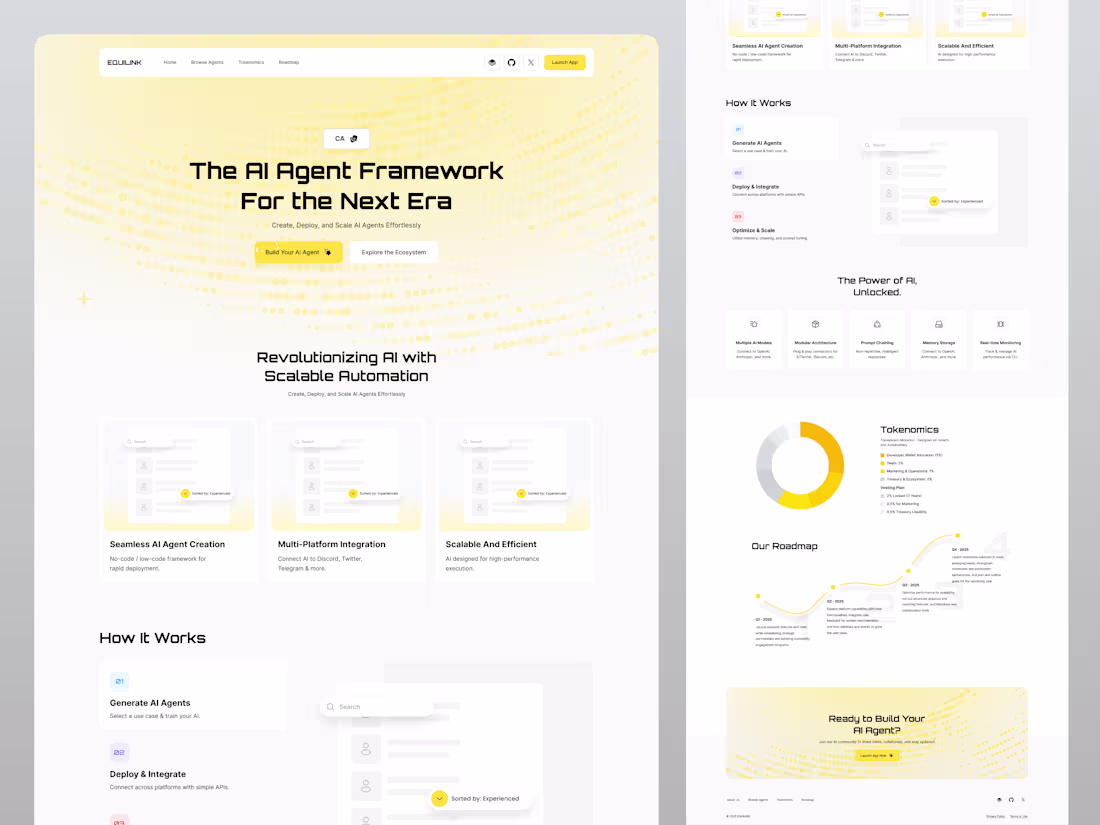 Cover image for AI Agent : Landing Page Design & Framer Development