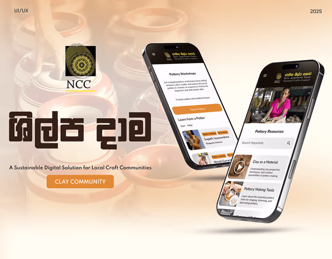 Cover image for Sustainable Digital Solution for Crafts - UX casestudy