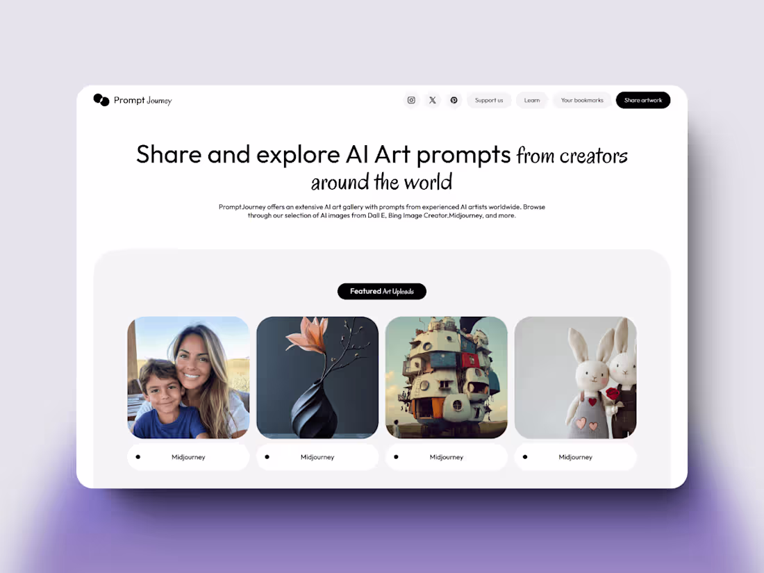 Cover image for Prompt Journey - Website design and development