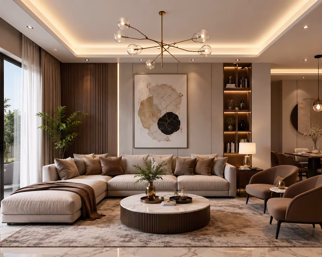 Cover image for Modern Luxury Living Room |