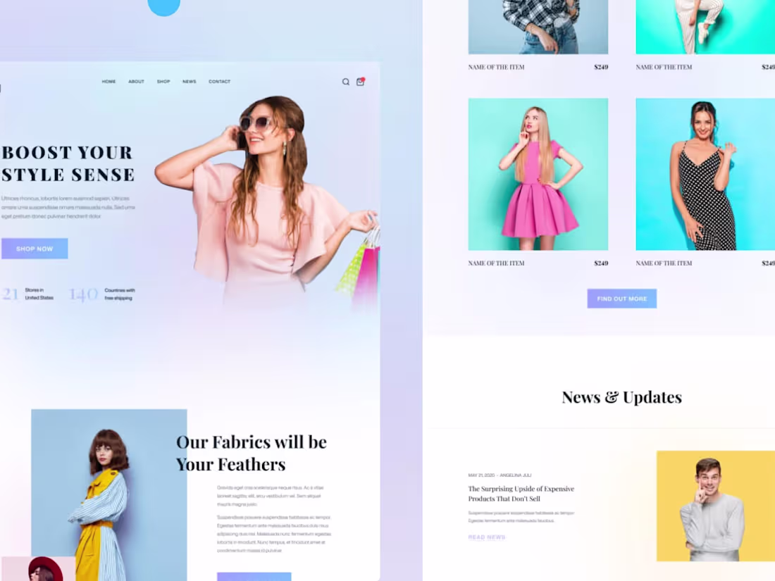 Cover image for E-commerce Website: Online Clothing Store