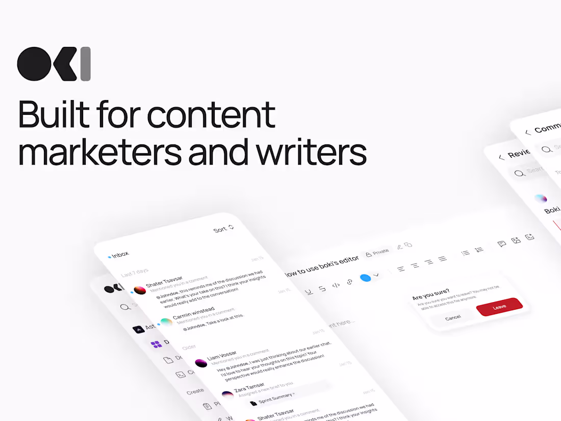 Cover image for Boki: AI-Powered Content Platform Design