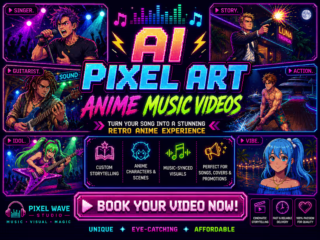Cover image for AI Pixel Art Anime Animator