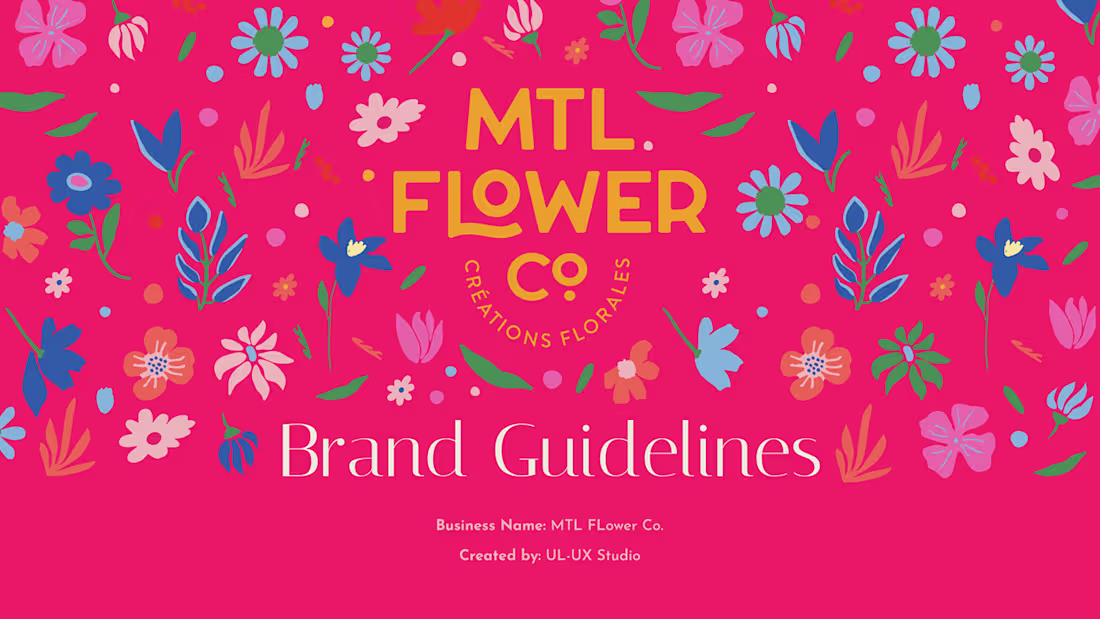 Cover image for Elegant Floral Brand Identity Design for a Modern Flower Shop