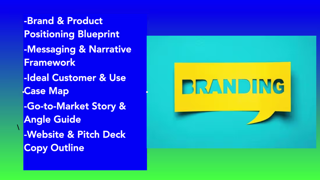 Cover image for I helpedan AI/product startup with brand strategy & GTM plan