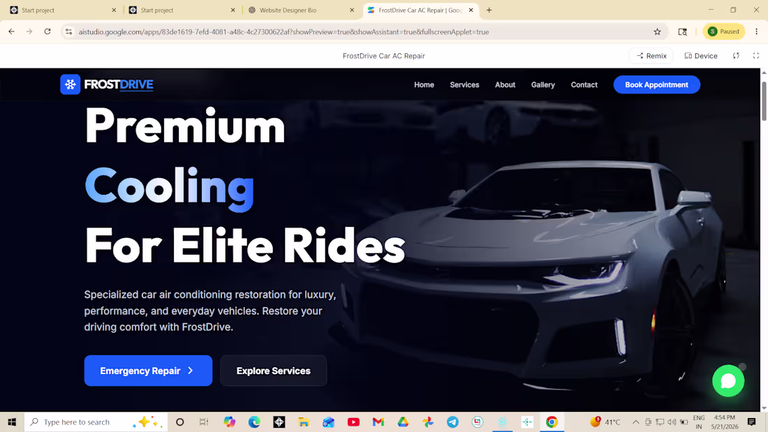 Cover image for Modern responsive bussiness website with