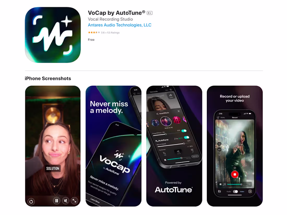 Cover image for  VoCap by AutoTune
Goal
Bring AutoTune’s