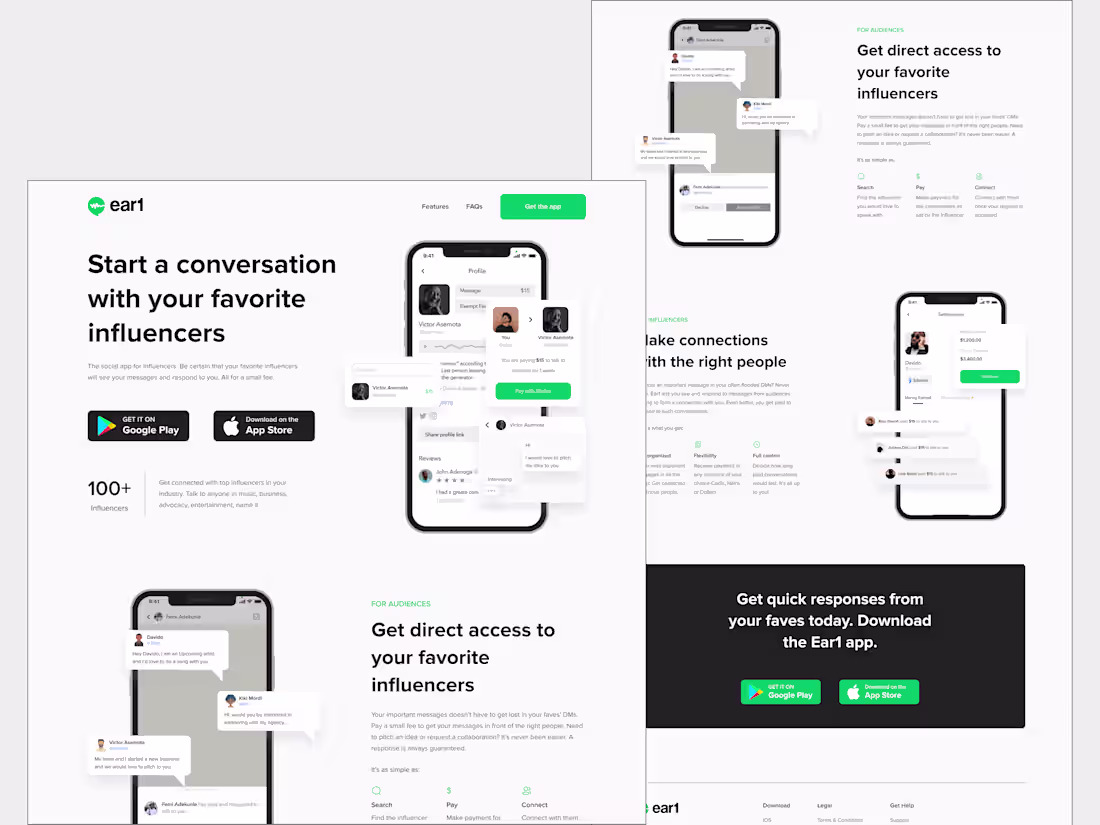 Cover image for Ear1 landing page