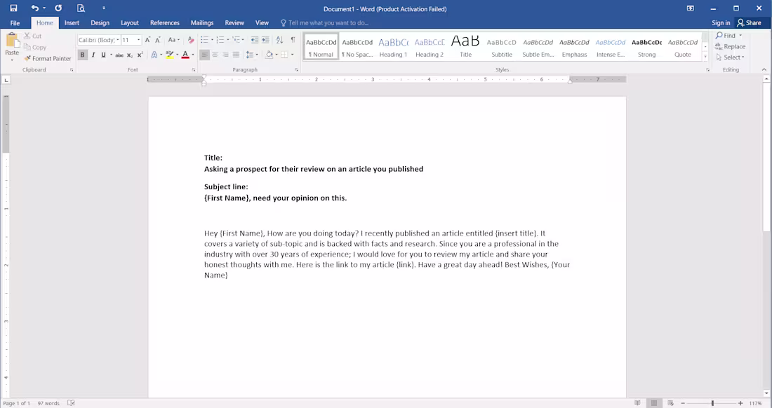 Cover image for Cold Email Samples