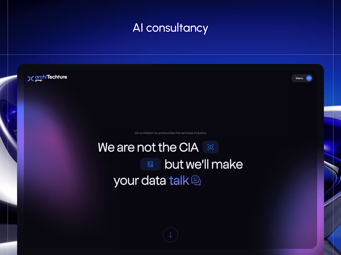 Cover image for Scalable website for AI consulting firm