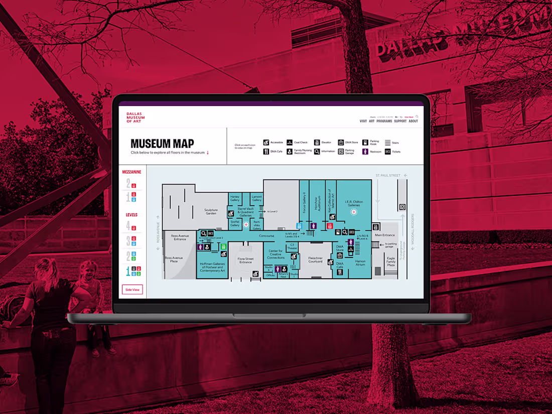Cover image for Dallas Museum of Art Interactive Map