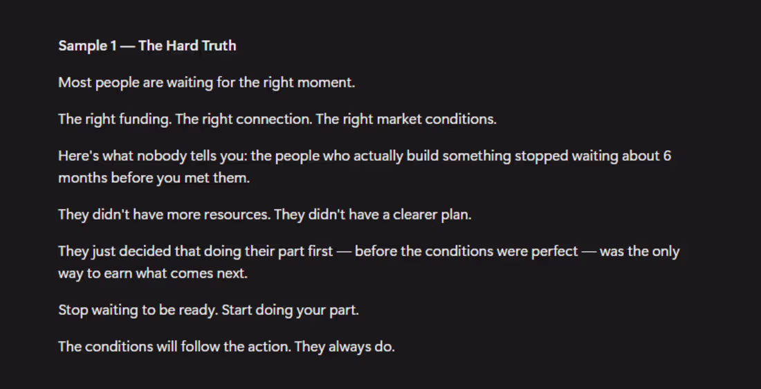 Cover image for LinkedIn post on taking action