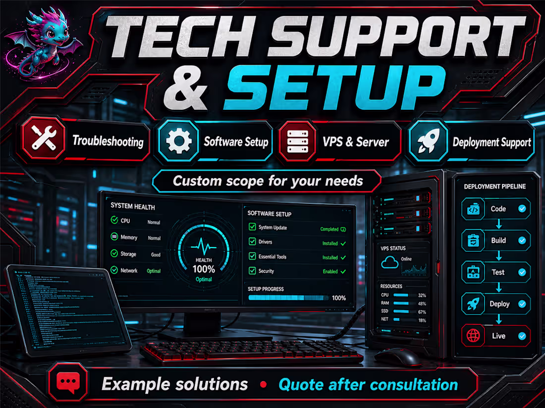 Cover image for Technical Support Software Setup and Deployment
