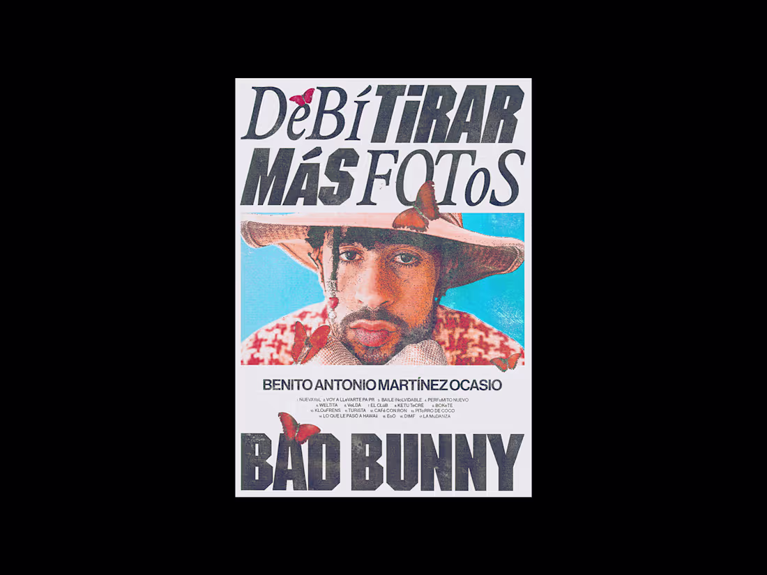 Cover image for Bad Bunny Poster Design, 2025.