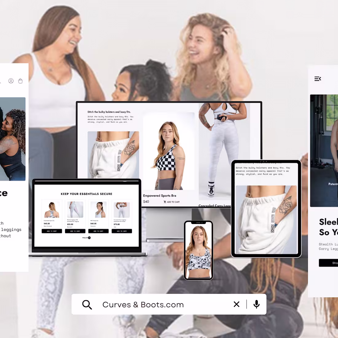 Cover image for Curves& Boots E-commerce Landing page