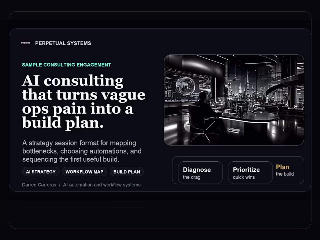 Cover image for Sample build: AI consulting engagement.