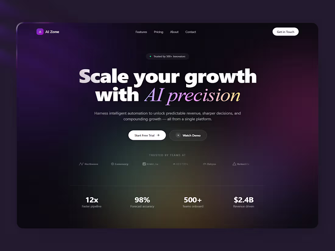 Cover image for A premium landing page hero