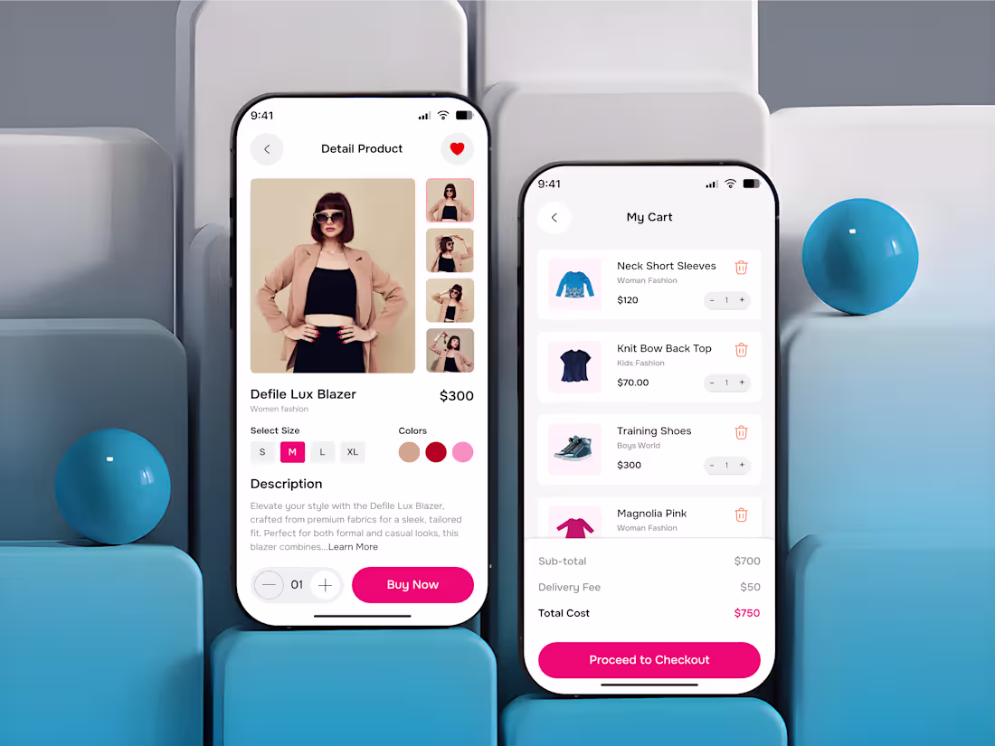 Cover image for Luxury Shopping Mobile App Design