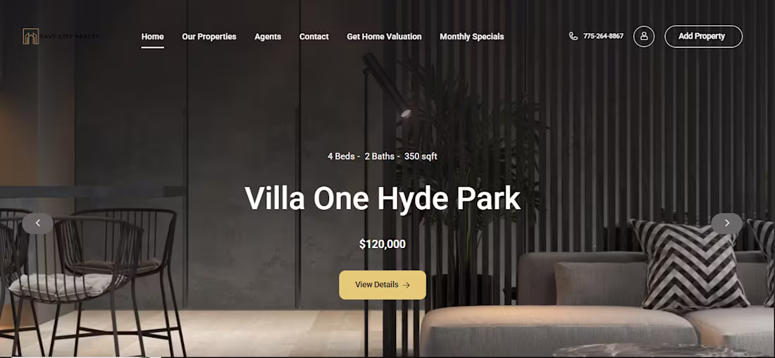 Cover image for This is realestate website that