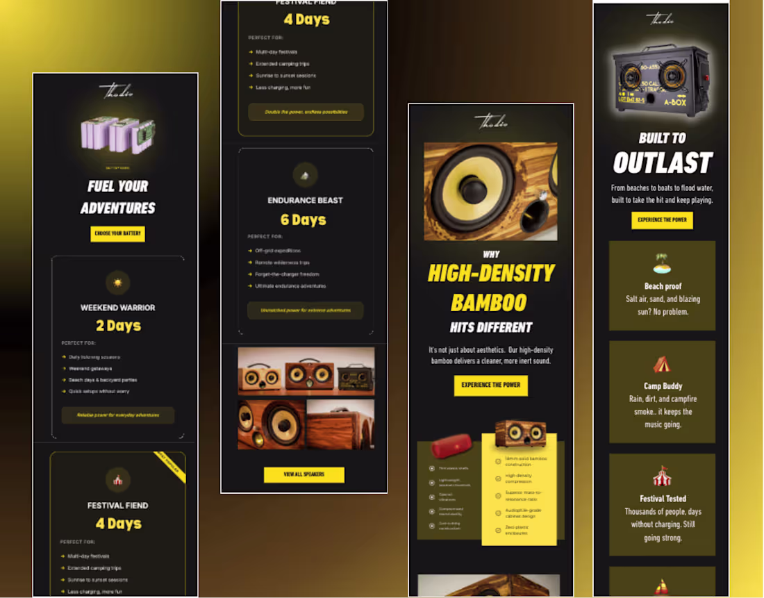Cover image for Email designs done for a Dutch Speaker brand. This speaker i...