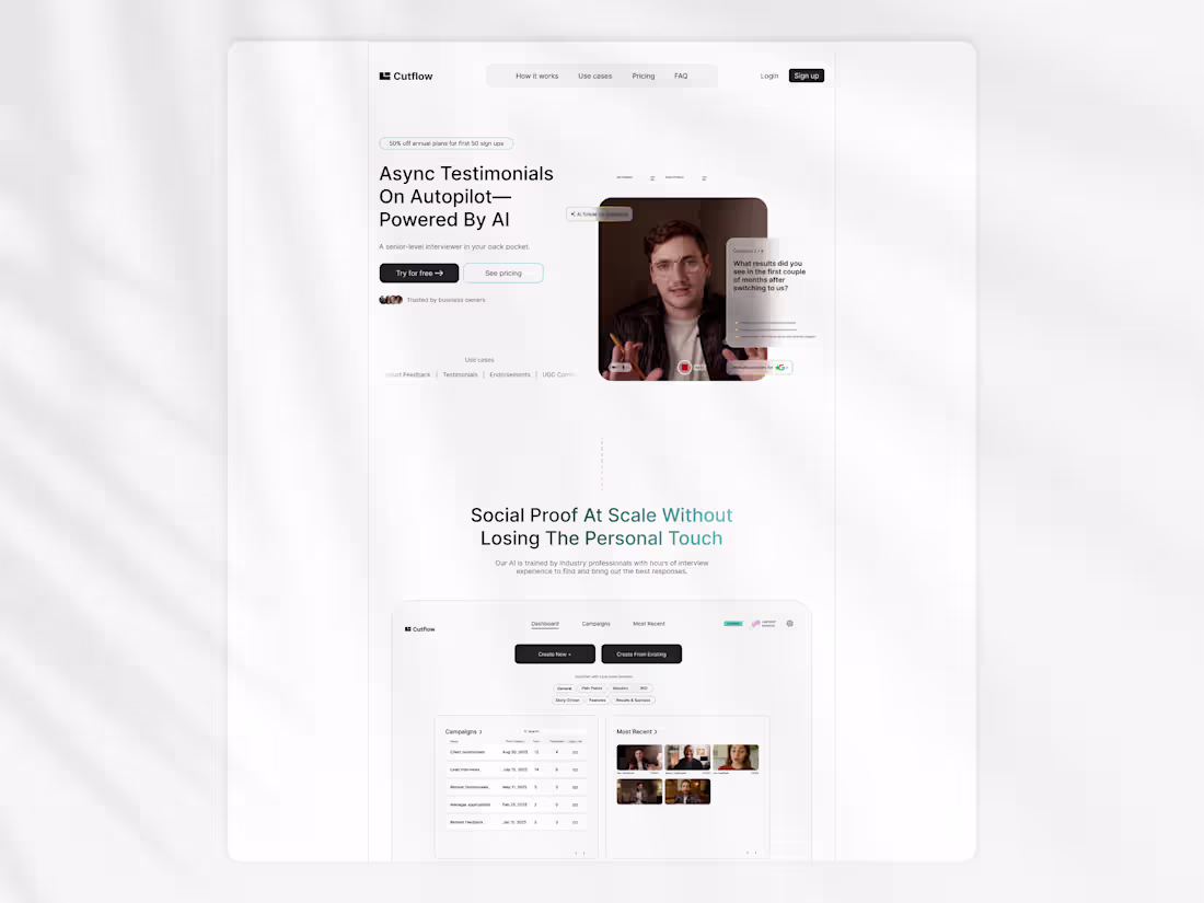 Cover image for Cutflow | Web Design