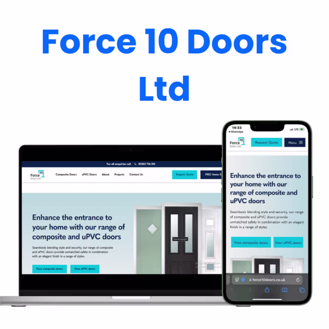 Cover image for Force10 Doors wanted a website