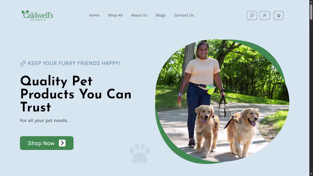 Cover image for I Redesigned Caldwell's Pet Supply