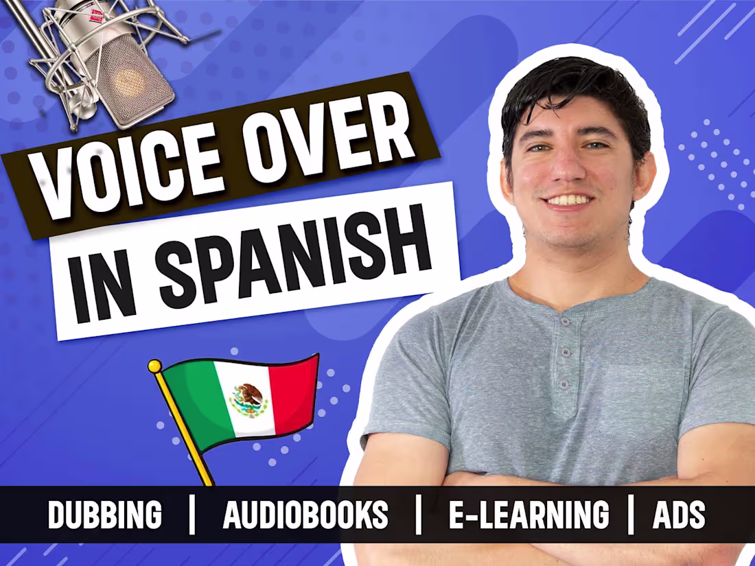 Cover image for Professional and UNIQUE SPANISH Voice Over