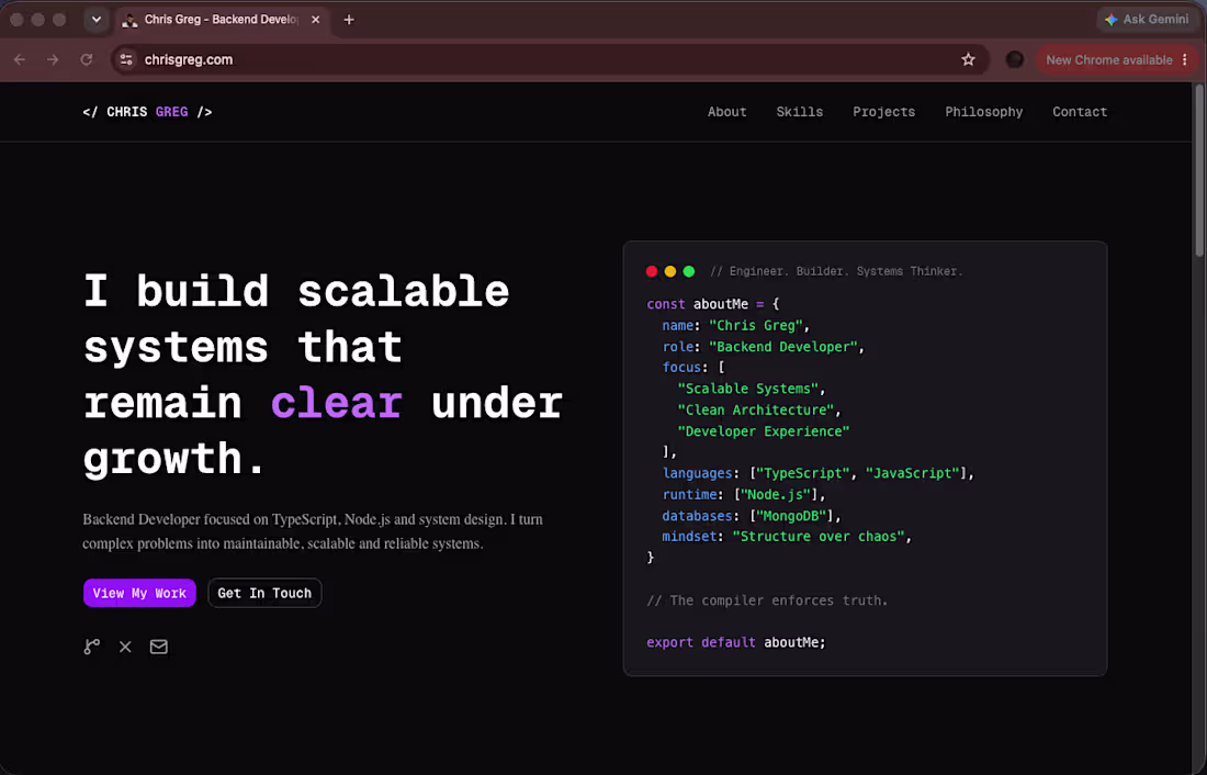 Cover image for I usually build backend systems,