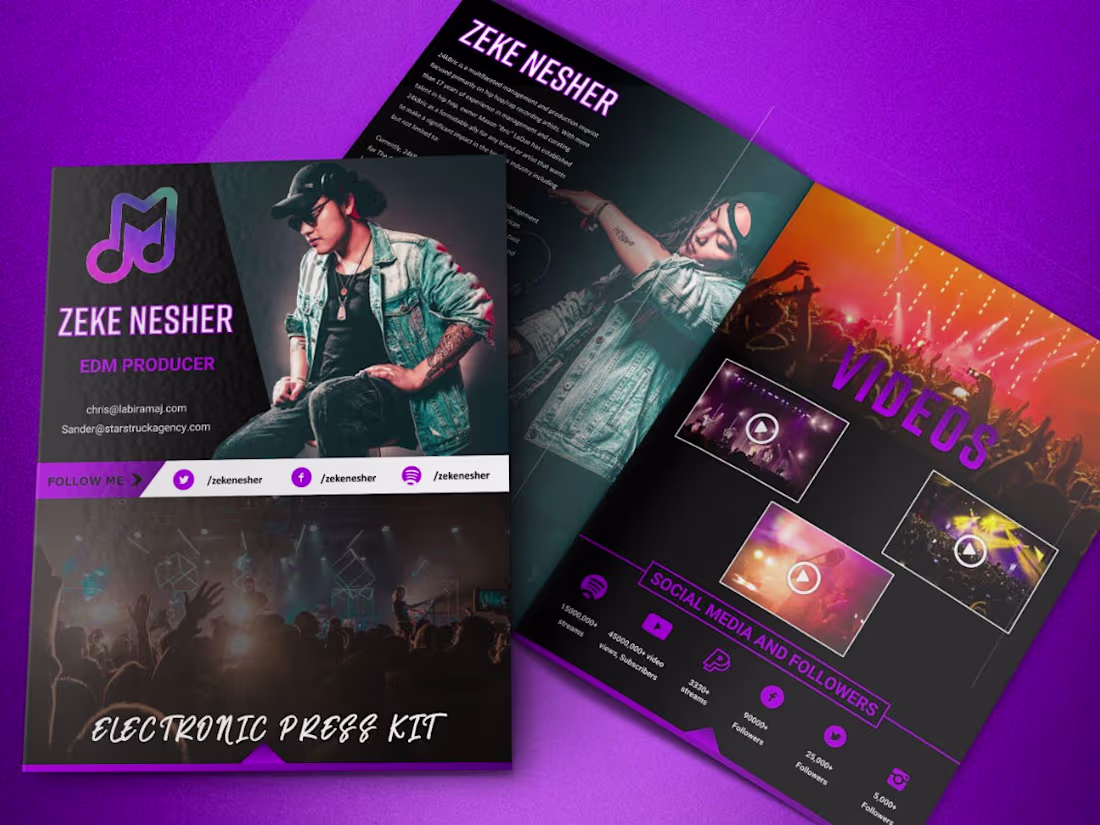 Cover image for EPK Design for Music Artist