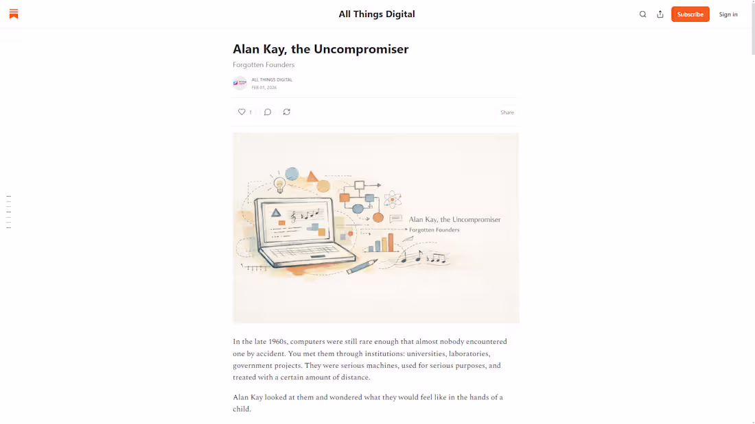 Cover image for Alan Kay: Shaping Personal Computing History