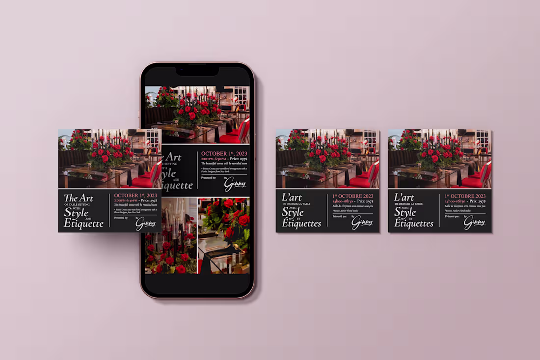 Cover image for Luxury Social Media Post Design for an Event Designer