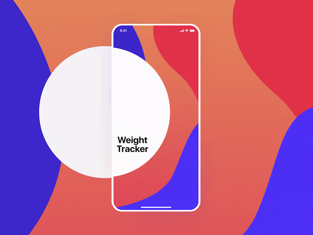 Cover image for Weight Tracker Mobile Design