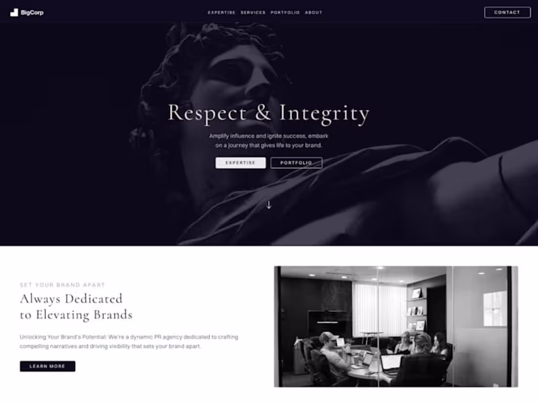 Cover image for BigCorp - PR Agency