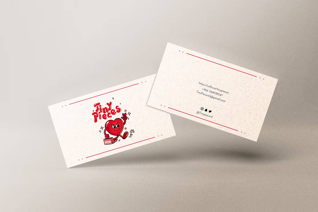 Cover image for Tiny Pieces - Business Card & Thank You Card