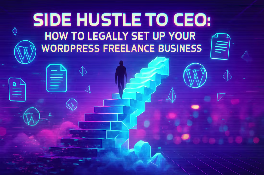 Cover image for Side Hustle to CEO: How to Legally Set Up Your WordPress Freelance Business